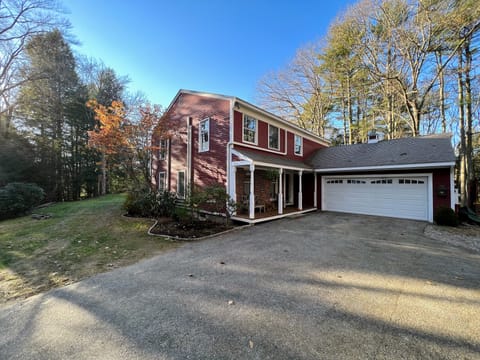 Front of house and garage
