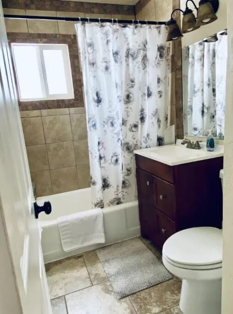 Tub/Shower, handheld shower, Towels, soap, conditioner, toilet paper