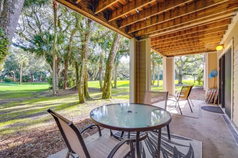 Patio | 1,100 Sq Ft | Single-Story Condo | Pet Friendly w/ Fee