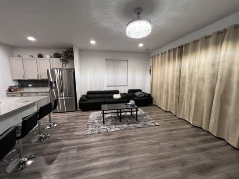 Living room with open space to the kitchen.