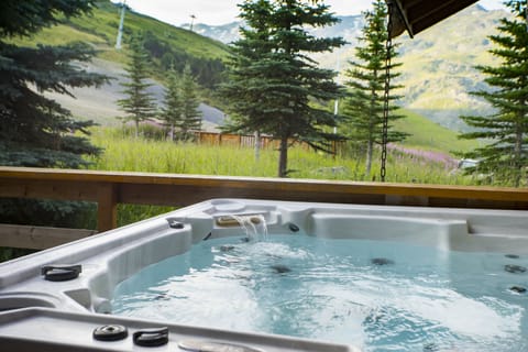 The view from the hot tub
