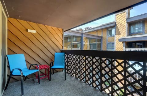 Private Balcony Overlooking Courtyard and Pool Atrium
