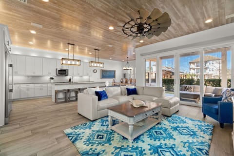 First Floor Living Room - Kitchen - Dining Area