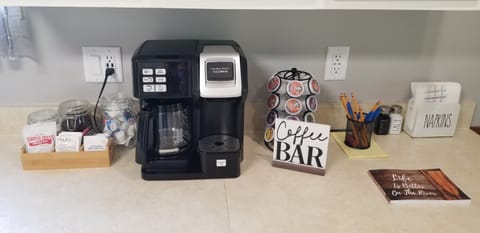 Coffee station in the kitchen