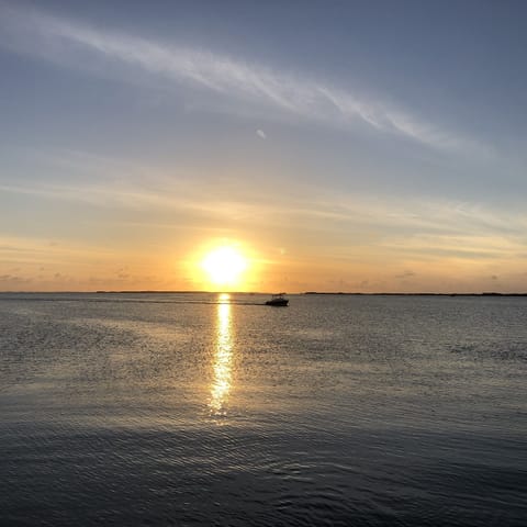 Sunset view from the marina dock.