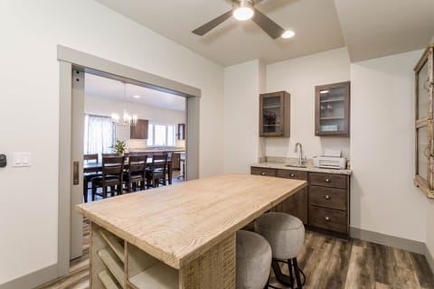 Breakfast nook or wine tasting.