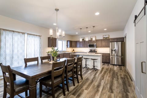 Dining table for 8 people.