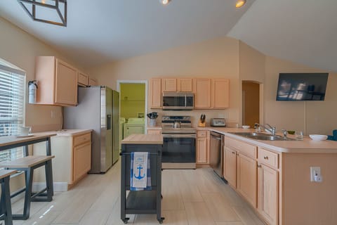 Prepare your favorite meals in the spacious, fully equipped kitchen. 