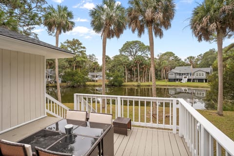 View from the back deck equipped with propane grill great for entertaining.