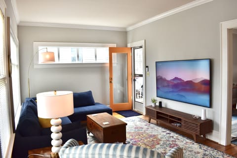 Living Room showing side door entry