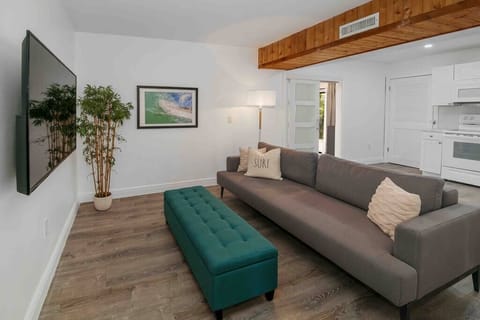 living room with futon bed