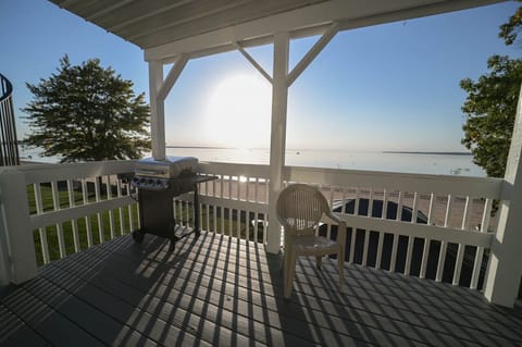 A porch with a perfect view, where you can relax and enjoy the simple things in life.