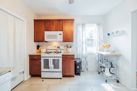Kitchen with a complete set of cooking essentials