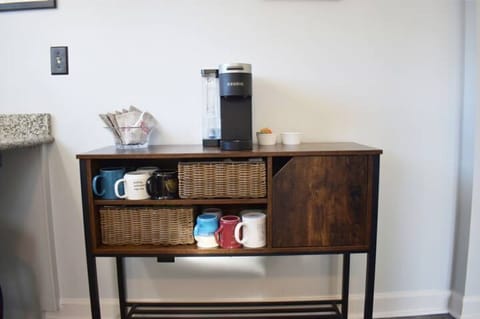 Coffee bar with snacks