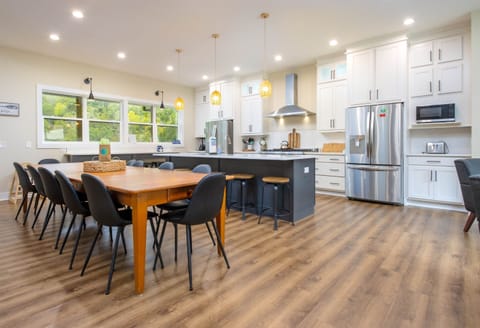 Large kitchen with maximum seating
