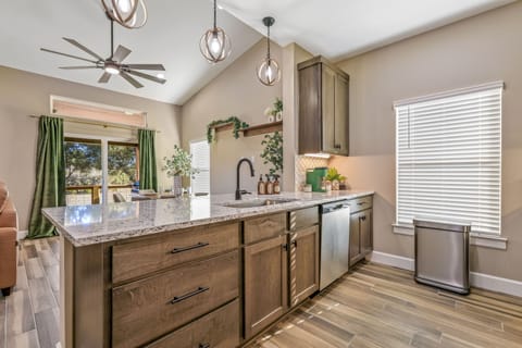 Enjoy cooking while taking in the breathtaking views.