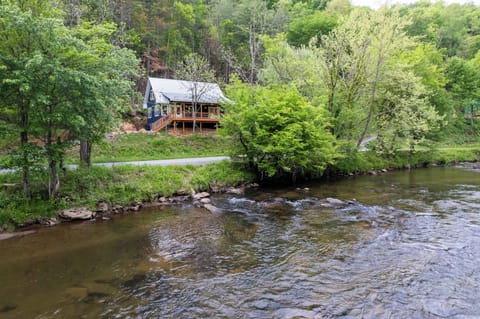 Right across from one of the most popular spots on the Tuckasegee for fishing