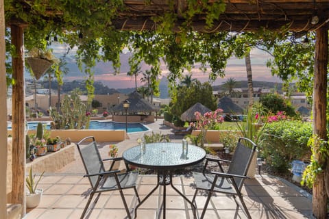 Front patio is a lovely place to enjoy the day