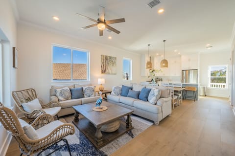 Open floor plan common area
