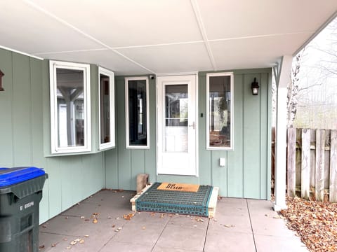 Back (main) entrance. 