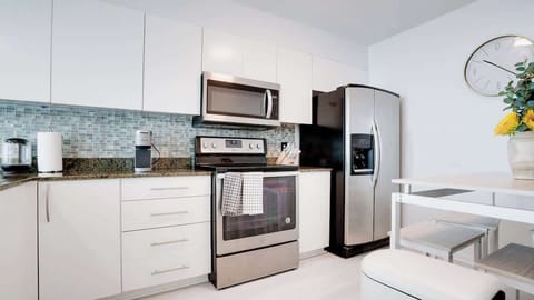 The fully-equipped kitchen where you can comfortably cook your family's favorite meals.