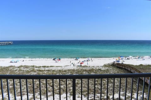 Stunning emerald waters greet you from the huge balcony at Blu M