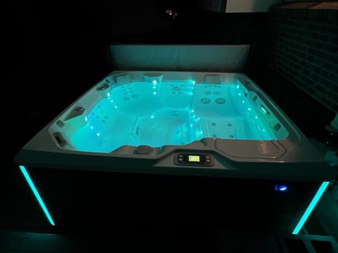 Rejuvenate in the salt water hot tub.