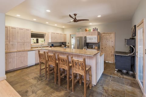 Large Kitchen with Island and Breakfast Bar