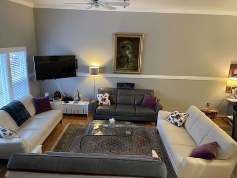 The spacious, airy sitting room.