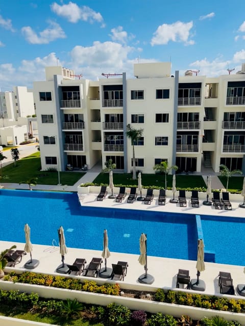 Pool area  view from balcony 