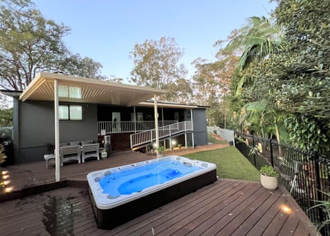 Have a relaxing day in the spa overlooking the garden and the reserve