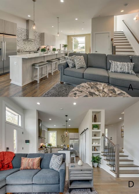 Unit A & Unit D living areas