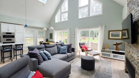 Main living area is open and bright