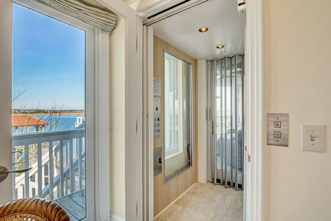 Elevator with a water view! Access all levels inside and out