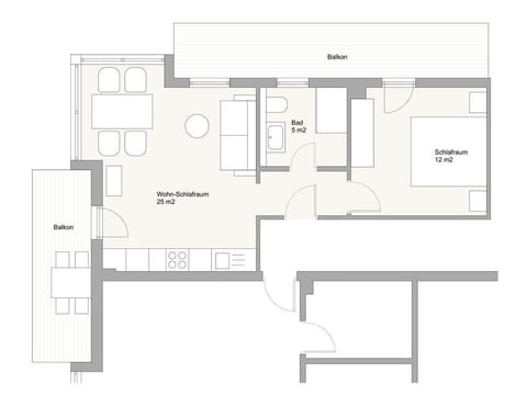 Appartement 2 mit Schlafraum und Wohnschlafraum - Haus Hager - Inge Hager Apartment in Ellmau