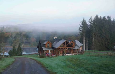 Majestic wood log cabin