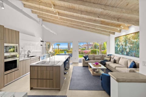 Open concept Kitchen and Living Room