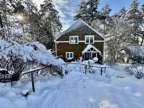 View of the cottage from the road