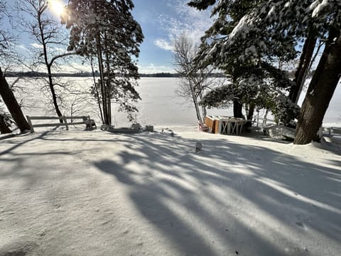 View of the lake from the house