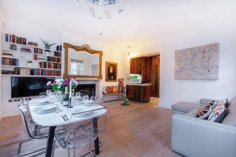 Living room and dining area