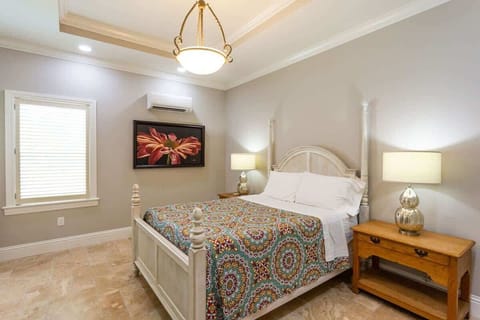 - Escape to pure comfort in our master bedroom of the home in Naples, Florida
- Sink into luxury with plush bedding and serene ambiance in our master suite
- Sleek, stylish, and supremely comfortable—the perfect blend for your stay