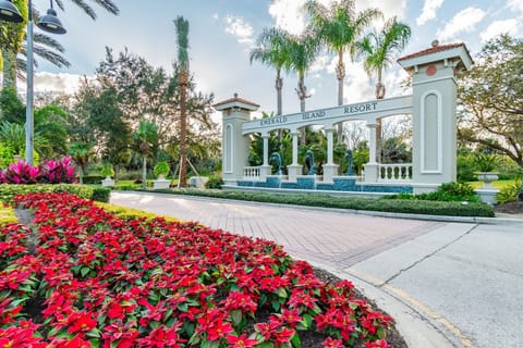 Beautiful resort entrance.