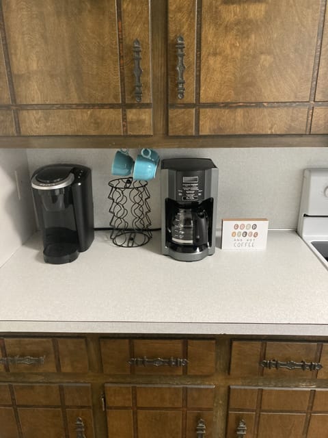 12 cup coffee pot and Keurig 