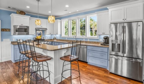 Well stocked kitchen is ready for cooking