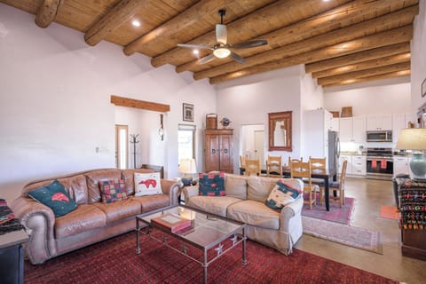 Open plan living with lots of windows to enjoy the views