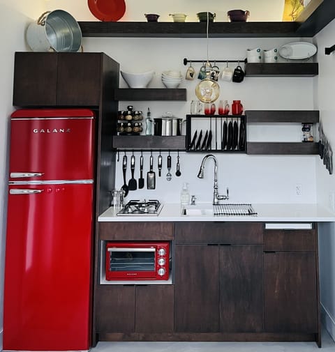 Fully equipped kitchen with everything you'll need.