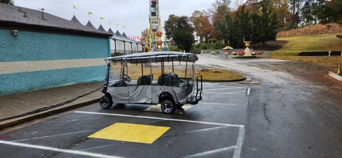 Enclosure for the 6 person shuttle for the Winter months. 