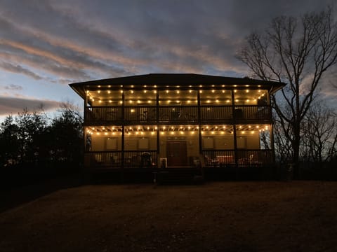 Nighttime front view