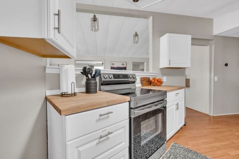 Kitchen is fully stocked with everything you will need. 