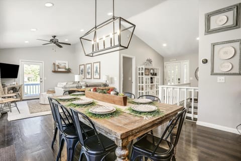 dining room and living room